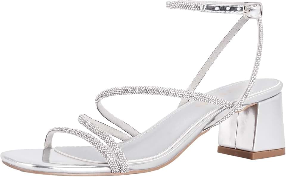 Shoe'N Tale Strappy Block Heel Sandals Women's Ankle Strap