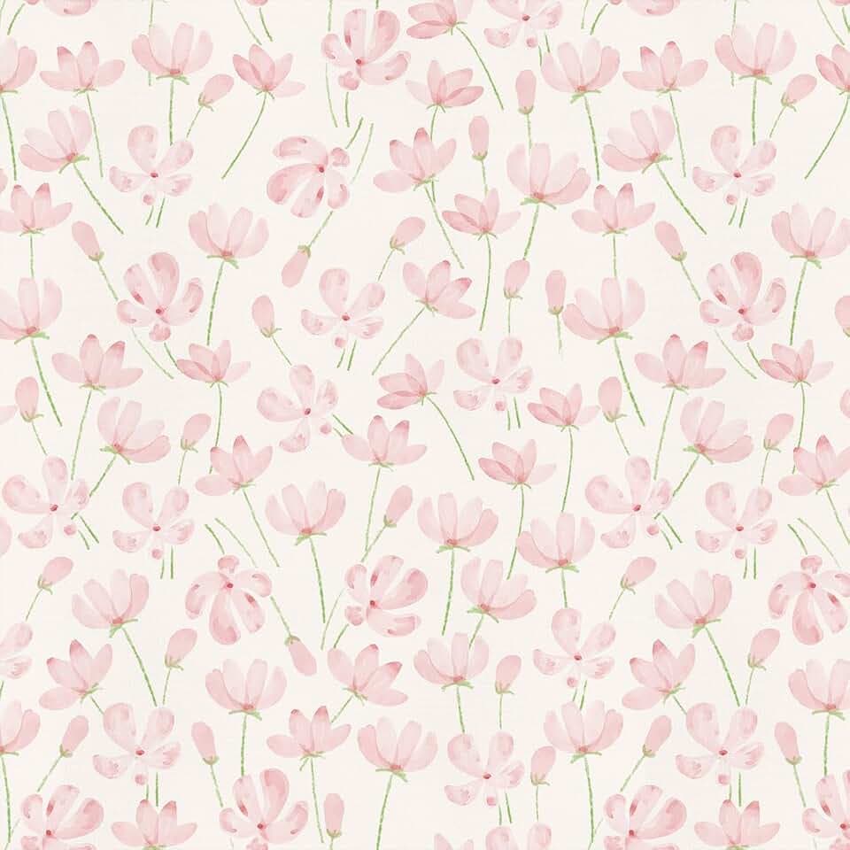 GaliGali Peel and Stick Wallpaper, Pink Floral Wall Paper, 17.3"x118"