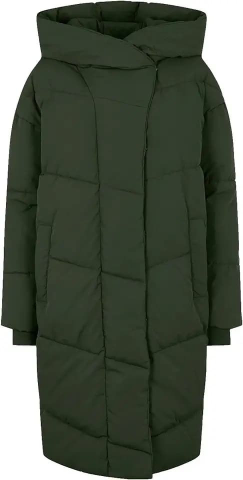 NOISY MAY Damen Nmnew Tally L/S Long Jacket Noos Steppmantel (1er Pack)