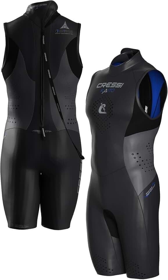 CRESSI Kaito 2mm-Kurzer Herren Neoprenanzug zum Freiwasser Schwimmbad 3XL/7