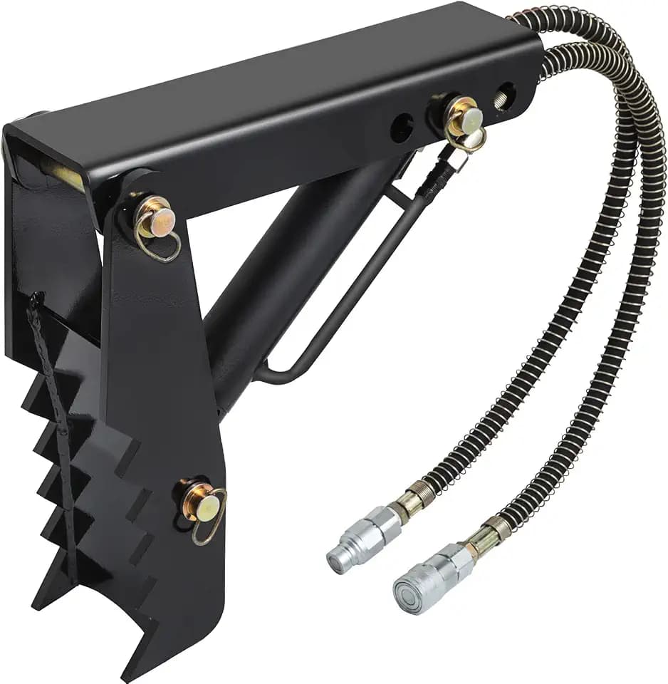 VEVOR Hydraulischer Baggerdaumen, 45,72 mm 1,27 cm Dicke, robuster Holzgreifer, schwarzer Stahl-Anschweiß-Daumenaufsatz mit Hydraulikzylinder, mechanischer hydraulische Bagger-Zange für Bagger/Bagger