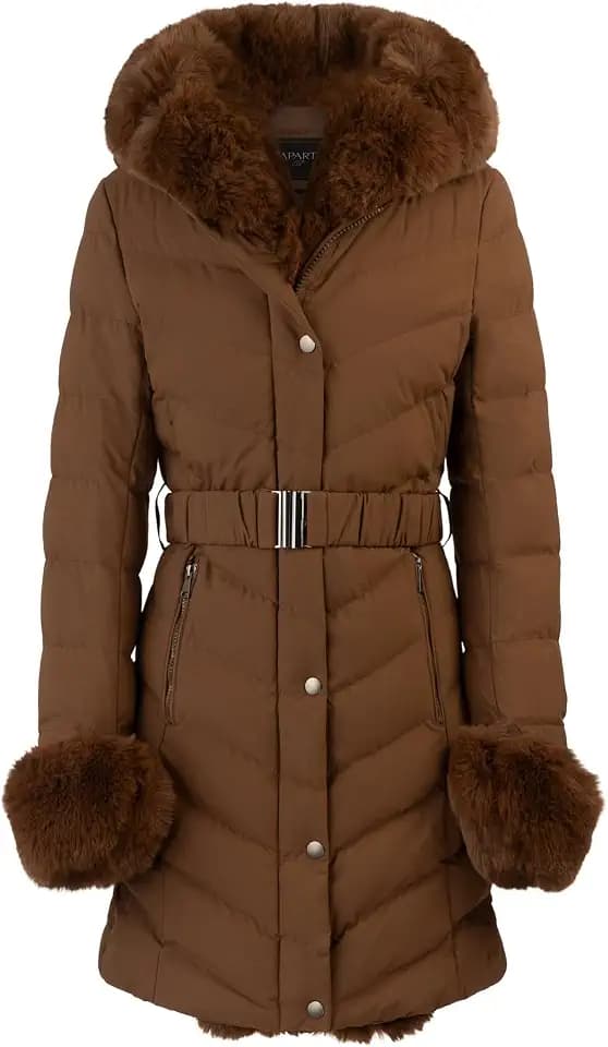 APART Fashion Damen Apart Winterjacke mit Reißverschluss Winterjacke (1er Pack)