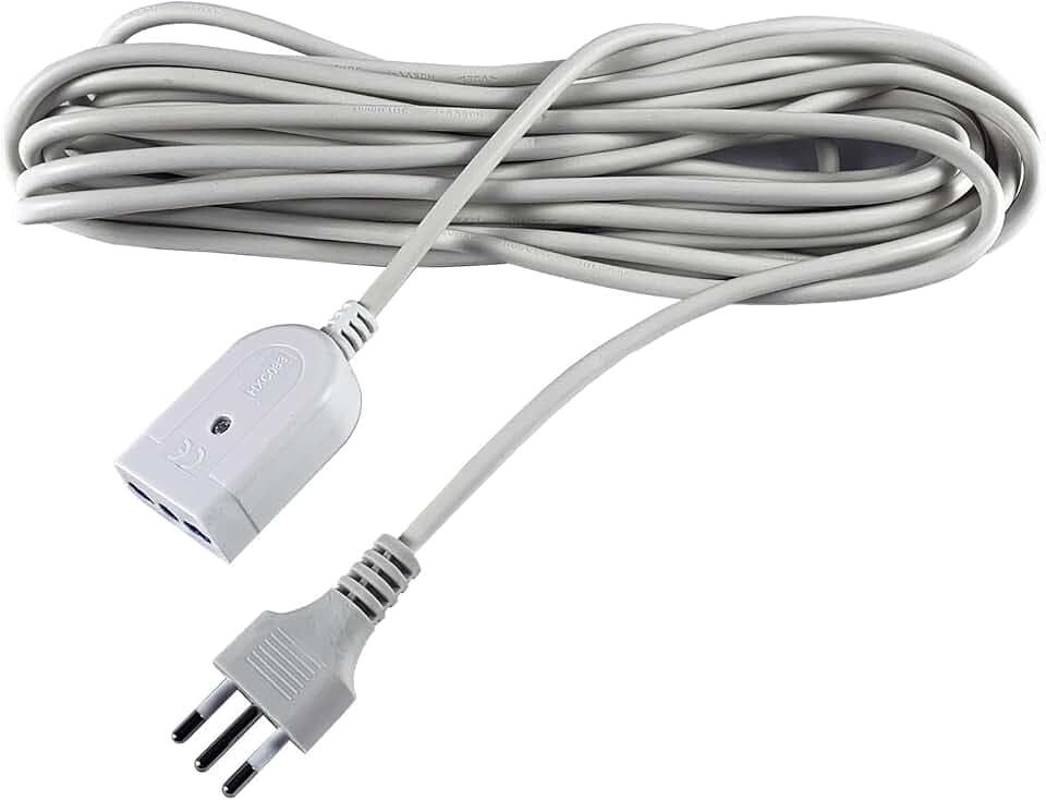 TEMPO DI SALDI Verlängerungskabel für Elektrokabel, linear, zweipassig, 10 m, mit Buchse 16 A, 10 A