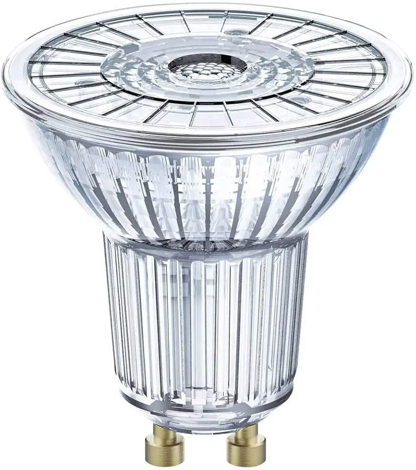 OSRAM LED STAR PAR16 / LED-Reflektorlampe mit Glaskörper, PAR16, für Netzspannungsbetrieb, mit Stecksockel: GU10, 4,30 W, 220…240 V, 50-W-Ersatz, Ausstrahlungswinkel: 36 °, warmweiß, 2700 K, 1er-Pack