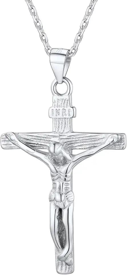 U7 Crucifix Cross Necklace for Men,with 18"-26" Chain
