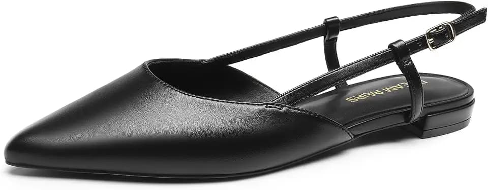 DREAM PAIRS Women's Slingback Dress Ballet Flats