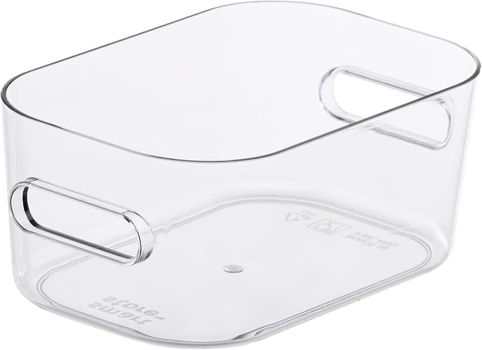 SmartStore Aufbewahrungsbox XS Transparent BPA-frei für Büro & Küche Kompakt Stapelbar