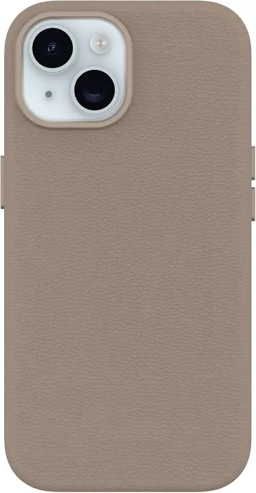 OtterBox iPhone 15 Symmetry Series Cactus Leather - Grey Comfort