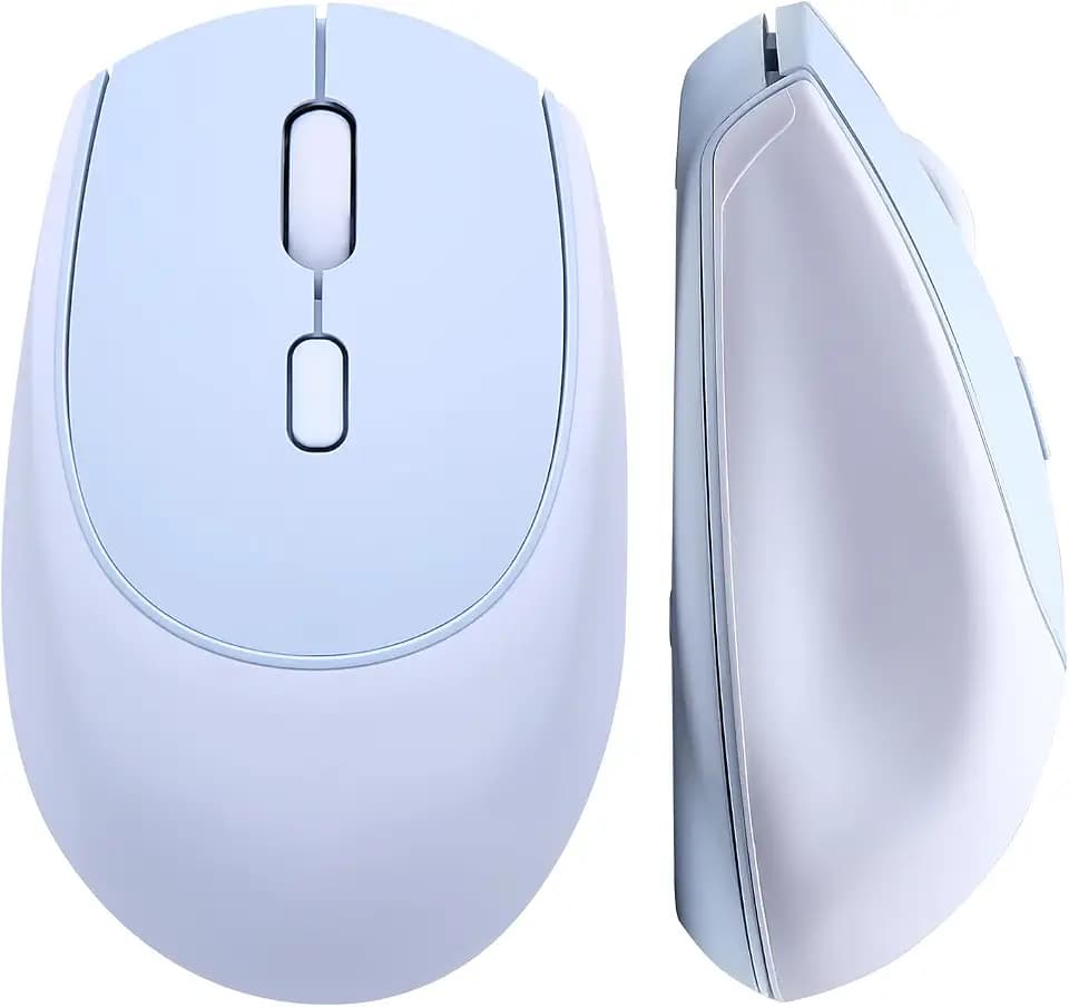 YUNZII C2 Silicone Wireless Mouse 1600 DPI Optical 2.4GHz (Blue)