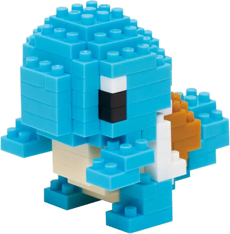 nanoblock NBPM004 Pokemon Squirtle, Blue, Bandai