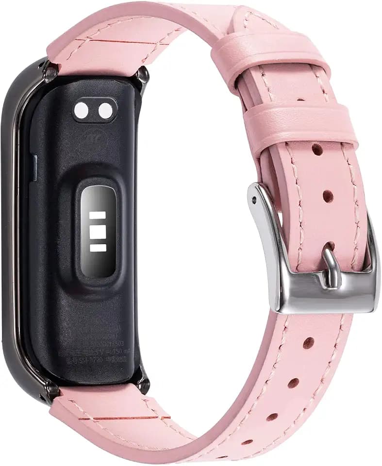 Genuine Leather Bands & Elastic Nylon Bands Compatible with Samsung Galaxy Fit2, Soft Sport Breathable Straps for Women Men,Replacement Wristband Accessories for Samsung Galaxy Fit2