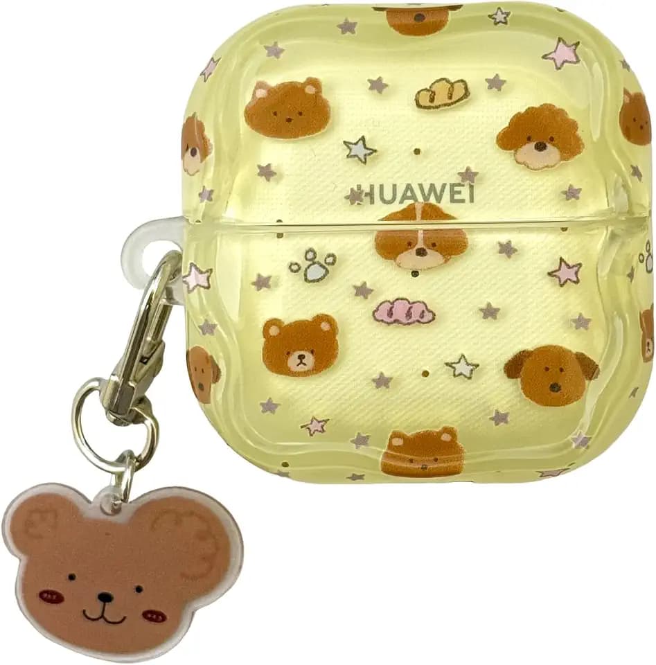 for Huawei FreeClip 2 Case, Cute Cartoon Pattern Protective Cover, Shockproof TPU for FreeClip 2 Earbuds Charging Case