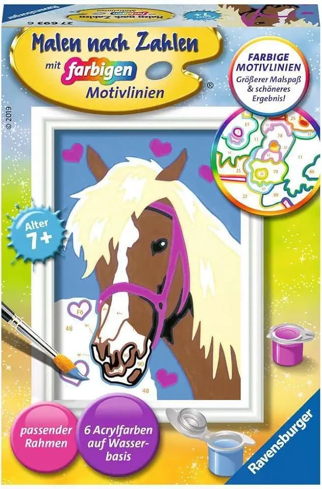 Ravensburger CreArt Liebes Pferd - Malen nach Zahlen ab 7 Jahre