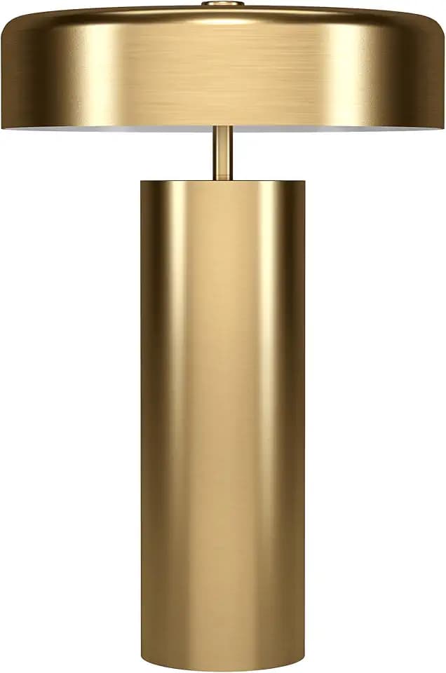 Henn&Hart 24" Modern 1-Light Table Lamp, Gold