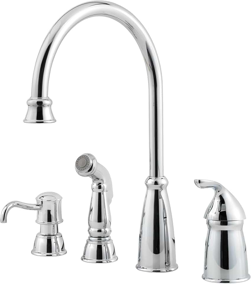 Pfister GT26-4CBC Avalon Einhand-Küchenarmatur mit Seitenbrause Chrom