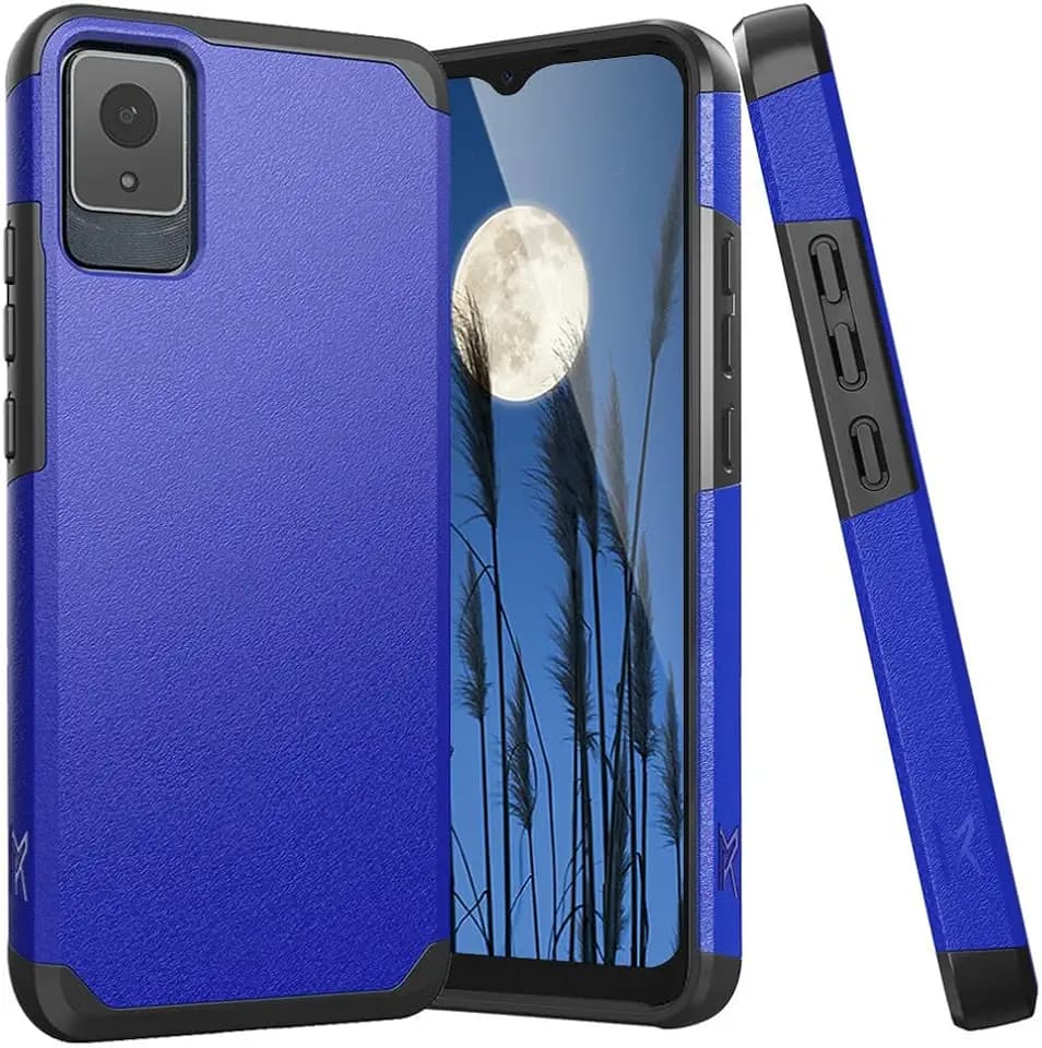 TJS Compatible for TCL K11 T432W Phone Case (Blue)