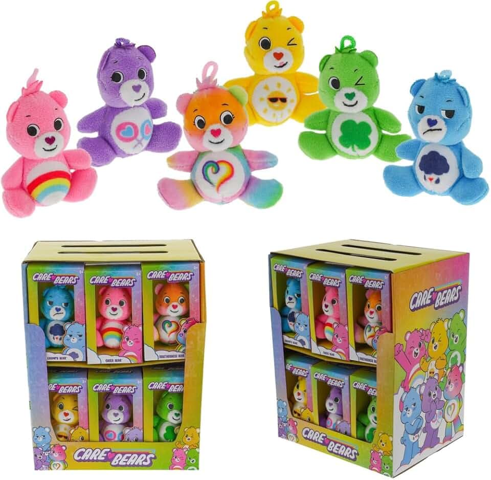 Simba Toys, 6305878026038 Mini-Plüschbärchen, 7 cm, Sortiert, 6 Sammelmodelle, zufällige Auswahl Nicht möglich, aufhängbar, ab 0 Monaten