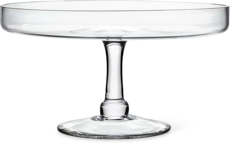 Abbott Collection Pedestal Cake Plate with Rim