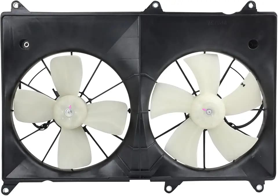 TRQ Radiator Dual Cooling Fan Assembly