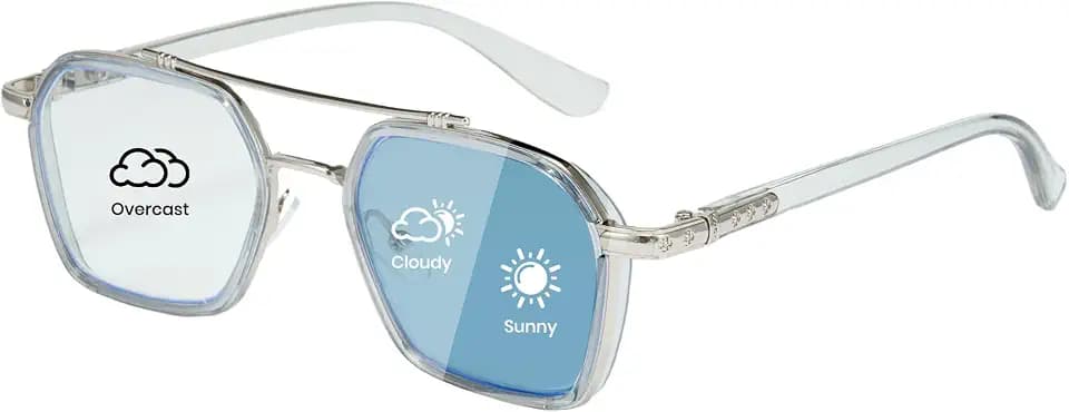 Cyxus Photochromic Blue Light Glasses for Men Women UV Protection 8260