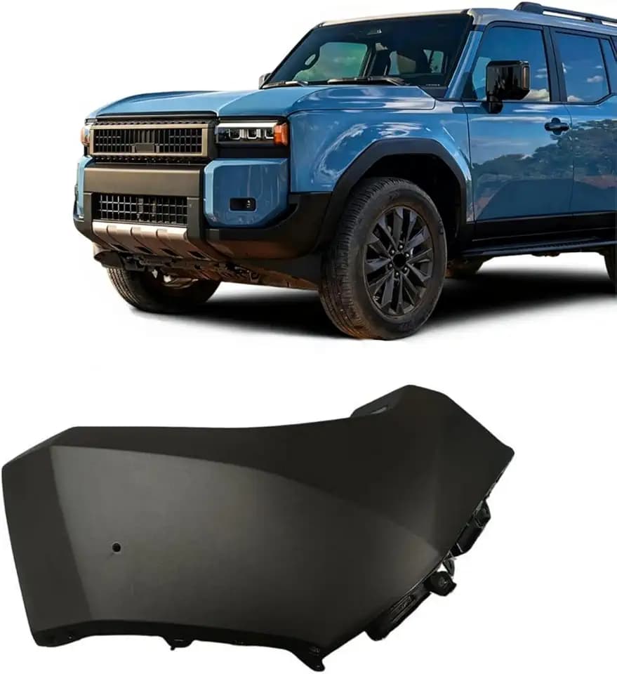 Front Bumper End Cap Compatible with 2024 2025 Toyota Land Cruiser Prado J250 LC250,Left Drive Side Bumper Fender Covers Corner Replacement for 52113-60190,Black PD24E02L