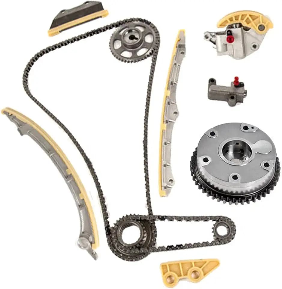Engine Timing Chain Kit with Camshaft Adjuster, Suitable for Honda Acura ILX Accord Civic Crosstour CR-V 2.4L 2008-2015, Automotive Timing Chain Set Replacement Parts with VVT Gear