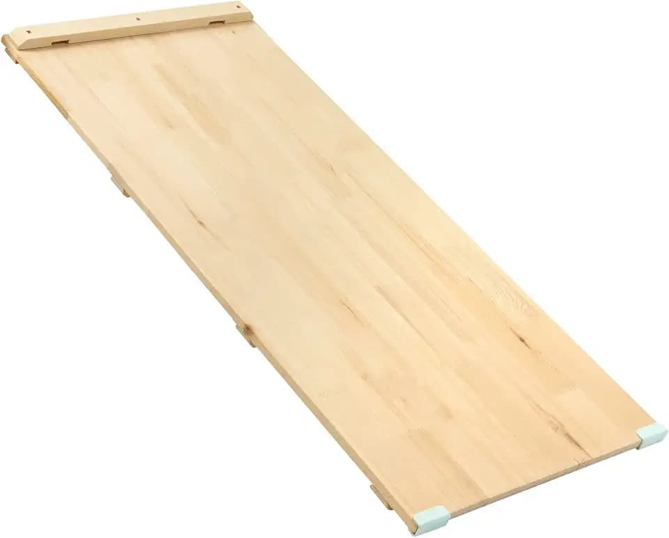 TP 683U Active-Tots Holz-Kletterbrücke und Rutsche für den Innenbereich, für Kleinkinder ab 18 Monaten, Holz