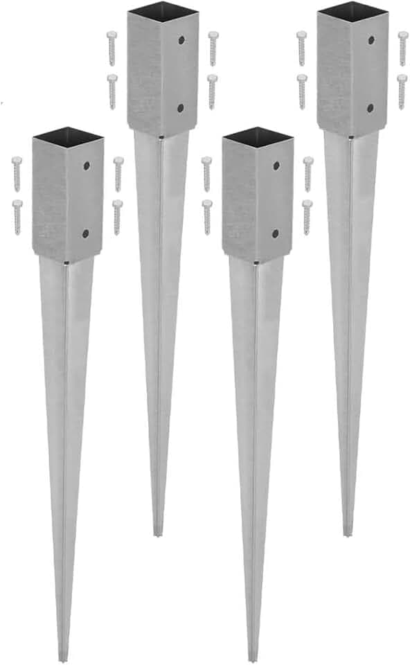 KOTARBAU® Einschlaghülse 60x60 mm, Pfostenträger zum Einschlagen, 750 mm