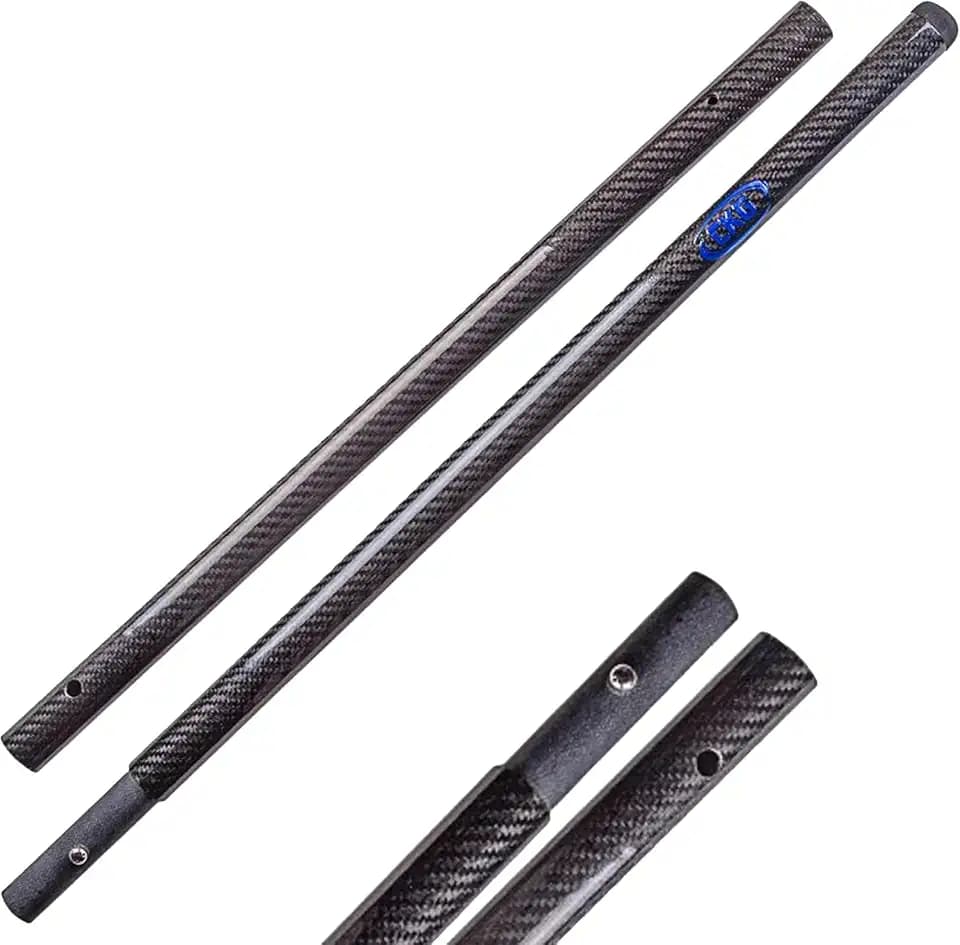 CKG Carbon Fiber Travel Sand Scoop Shovel Handle Universal Lightweight Pole for Beach Metal Detecting Long Rod with 28.5mm/1 1/8 " Diameter