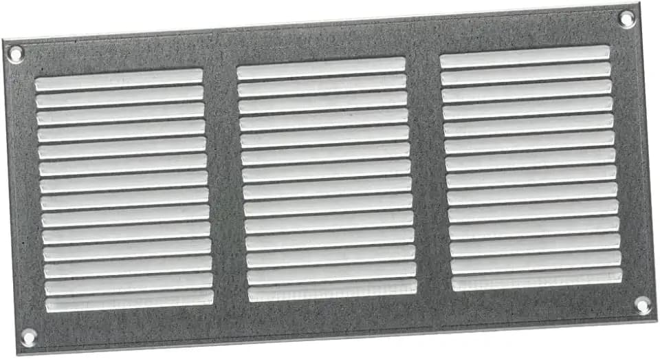 300x150mm Lüftungsgitter - Verzinkt Abluftgitter mit Insektenschutz Abluft Zuluft Metall Gitter