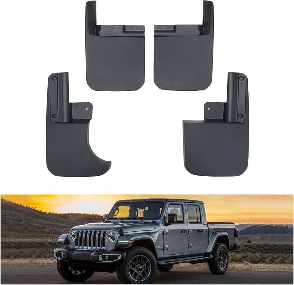 Kiwi Master Mud Flaps for 2020-2026 Jeep Gladiator (Not Fit Rubicon/Mojave)