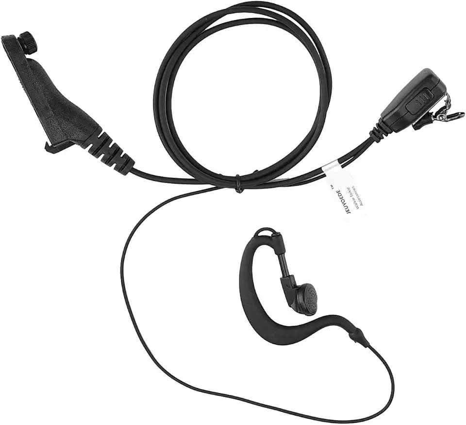 XPR 6350 Earpiece Headset with Mic Compatible with Motorola APX1000 XPR6550 XPR7350 XPR7550 XPR7550e XPR7580e Two Way Radio(G Shape)