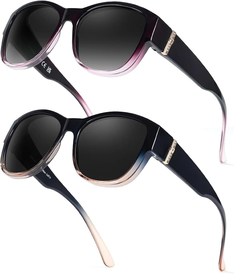 Myiaur Women's Acetate Square Polarized Sunglasses, UV400 Trendy Designer