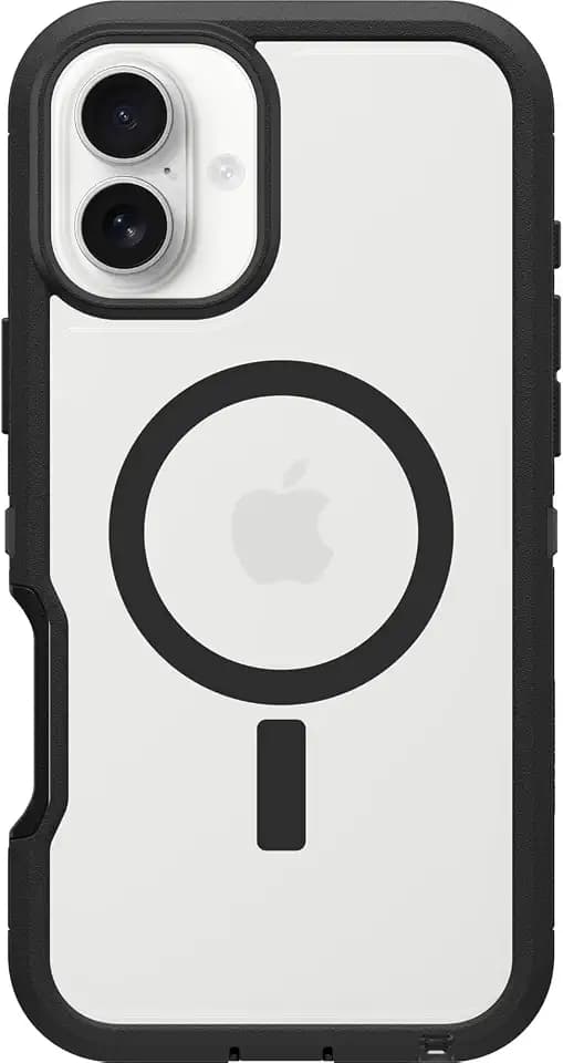 OtterBox iPhone 16 Plus Defender Series XT Clear Case - Dark Side (Single Unit Ships in polybag)