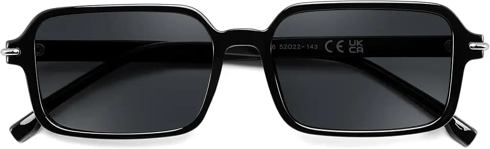 FEISEDY Trendy Rectangle Sunglasses for Womens Mens, Fashion Chic Sunnies