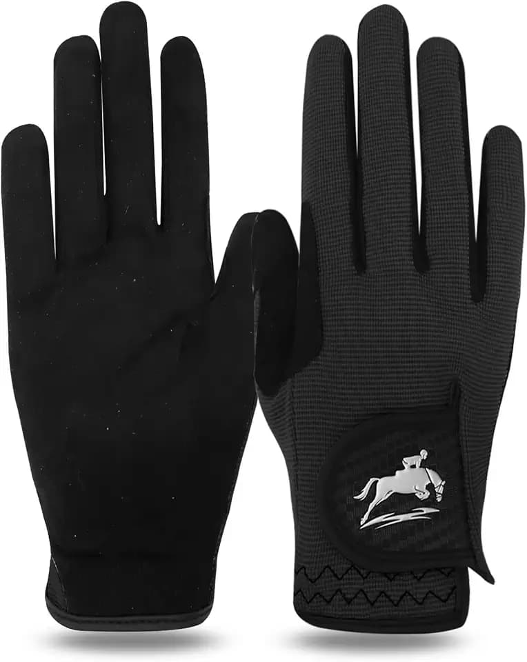 FINGER TEN Reithandschuhe Damen Touchscreen Reithandschuh Erwachsene Ladies Handschuhe Reiten Grip Reiter Fahrradhandschuhe für Reitsport Radfahren Damenreithandschuh Sports