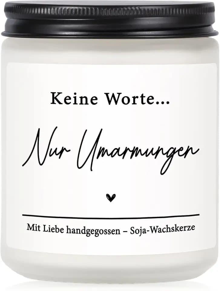 Craftique Trauerkerze Trauergeschenk, Trauerkerzen mit Spruch