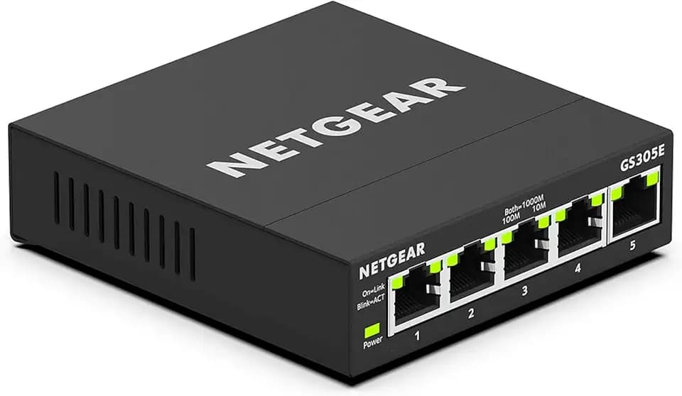 NETGEAR 5-Port Gigabit Ethernet Easy Smart Managed Network Switch (GS305E)