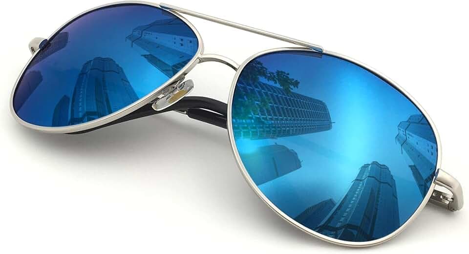 J+S Military Style Polarized Aviator Sunglasses, for Teens/Kids