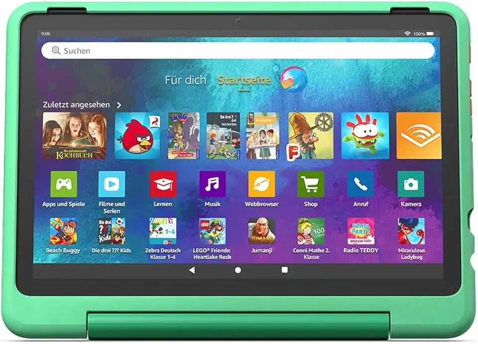 Kindgerechte Hülle von Amazon für das Fire HD 10-Tablet, mintgrün | Für Kinder ab 6 Jahren | Nur kompatibel mit Tablets der 13. Generation (2023)