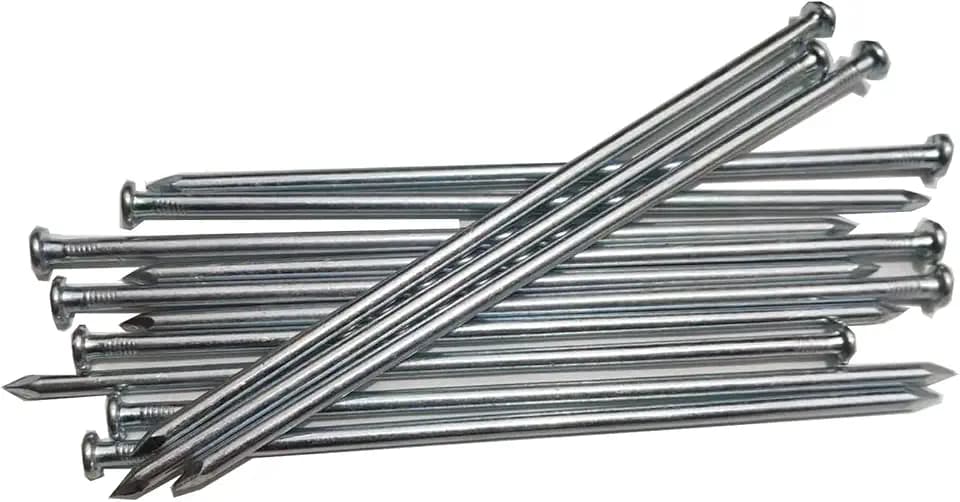 Metal Stakes, 10 Inch 35Pcs Silver Galvanized Landscape Spikes,Garden Nails