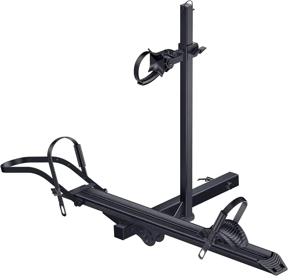 YOUNG ELECTRIC 100LBS. Capacity Aluminum 1-Ebike Rack for Bicycles and Electric Bikes, fits Car SUV Van RV and Trailer with 2" Receiver