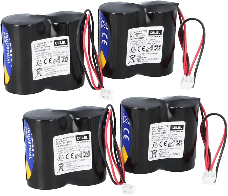 4er Set Batterie kompatibel ABUS Security-Center für 2WAY-Funk-Außensirene 3V ABUS FU2986 FU8220 FU8222 FUSG50000
