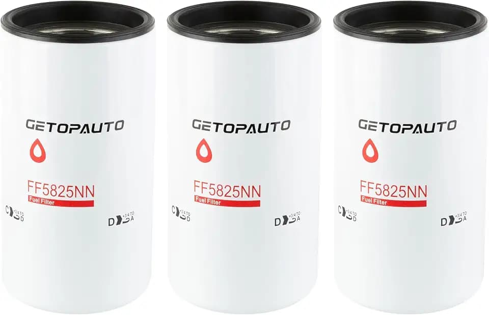 GETOPAUTO FF5825NN Fuel Filter Compatible with Cummins ISX11.9 ISX15.0 QSX11.9 X15 Engines Fits Freightliner Peterbilt Kenworth Trucks Replaces 5599456 5365988 DBF6776 BF46129 WF10515(set of 3)