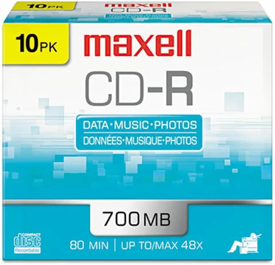MXLCDR8010PK - Maxell 80MIN 10PK 700MB CDR