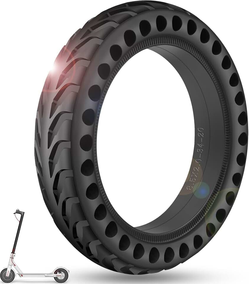 BANGTING 8,5 Zoll E Scooter Solid Reifen, 8 1/2 x2 Vollgummireifen, 50/75-6.1 Ersatzreifen für Xiaomi Pro 2 / M365 / M365 Pro / 1S / 3/3 Lite/Essential und alle 8,5 Zoll Scooter Reifen