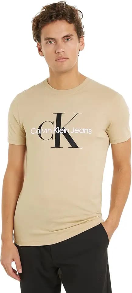 Calvin Klein Herren T-Shirt Kurzarm Rundhalsausschnitt