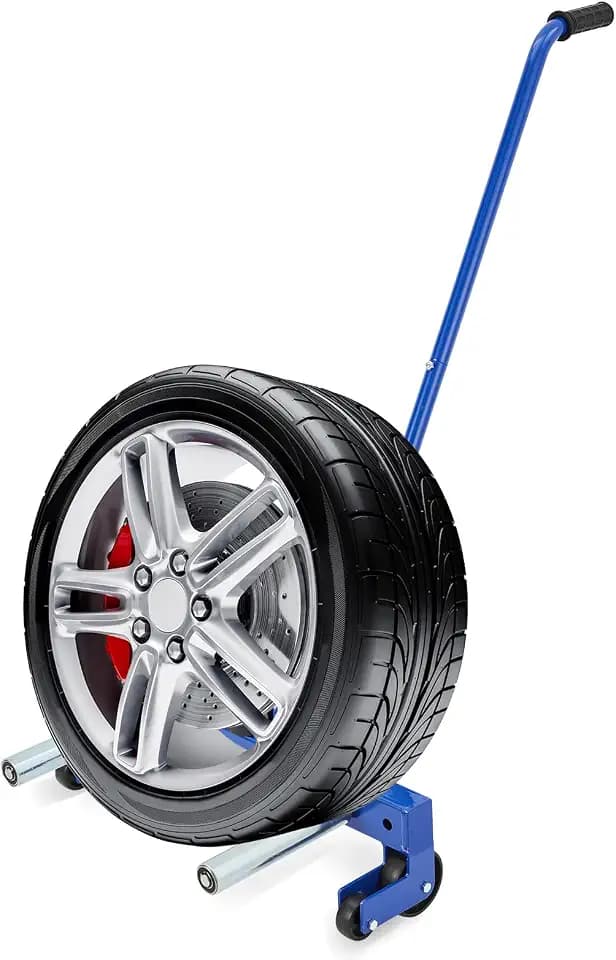 Garvee 500 LBS Heavy-Duty Tire Dolly, Adjustable Heavy-Duty Wheel Moving Cart Tire Transport Tool for Effortless Tire Moving & Storage in Garages, Workshops, Auto Repair Shops, Blue