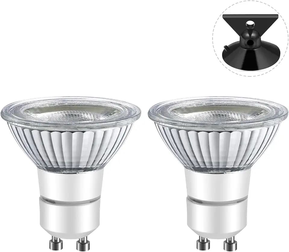 LED GU10 Range Hood Light Bulbs, LED Stove Appliance Light Bulb, Kitchen Light Replacement Halogen Light Bulb, 50W Equivalent, 5000K, 6W 550 Lm, Dimmable,Waterproof IP65 Pack of 2