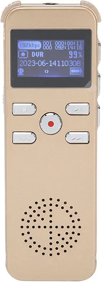 Digitaler Diktiergerät, 220 Stunden Tonaufzeichnungsgerät, MP3-Recorder für Vorlesungen, Besprechungen, Rauschunterdrückung, Geräuschlose, Doppelmikrofon (16G)